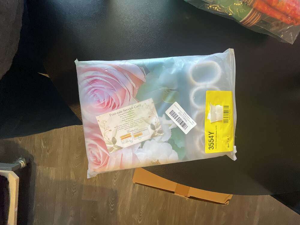 WowRydexor Teal Vintage Floral Shower Curtain 2 Pack Plastic Hook